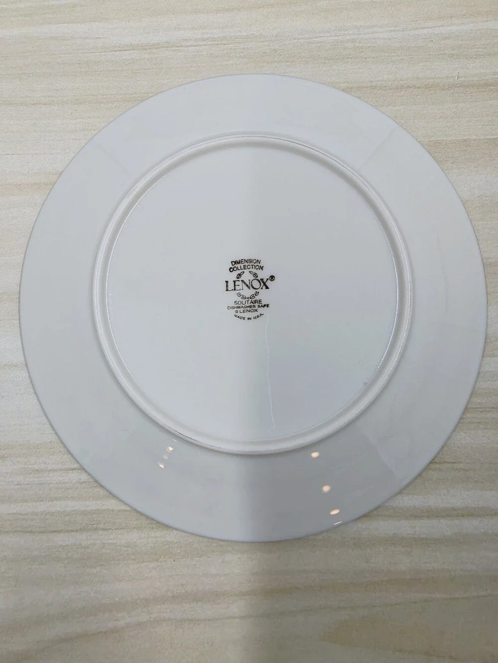 Lenox Solitaire Pattern Bread & Butter Plate Platinum Rim Dimension Collection